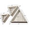 Ekena Millwork Triangle, Closed Back, Vintage Farmhouse Shadow Box Shelves, Barnwood Decor Collection, PK3 DECR15SBTRCBWH - alternate 3